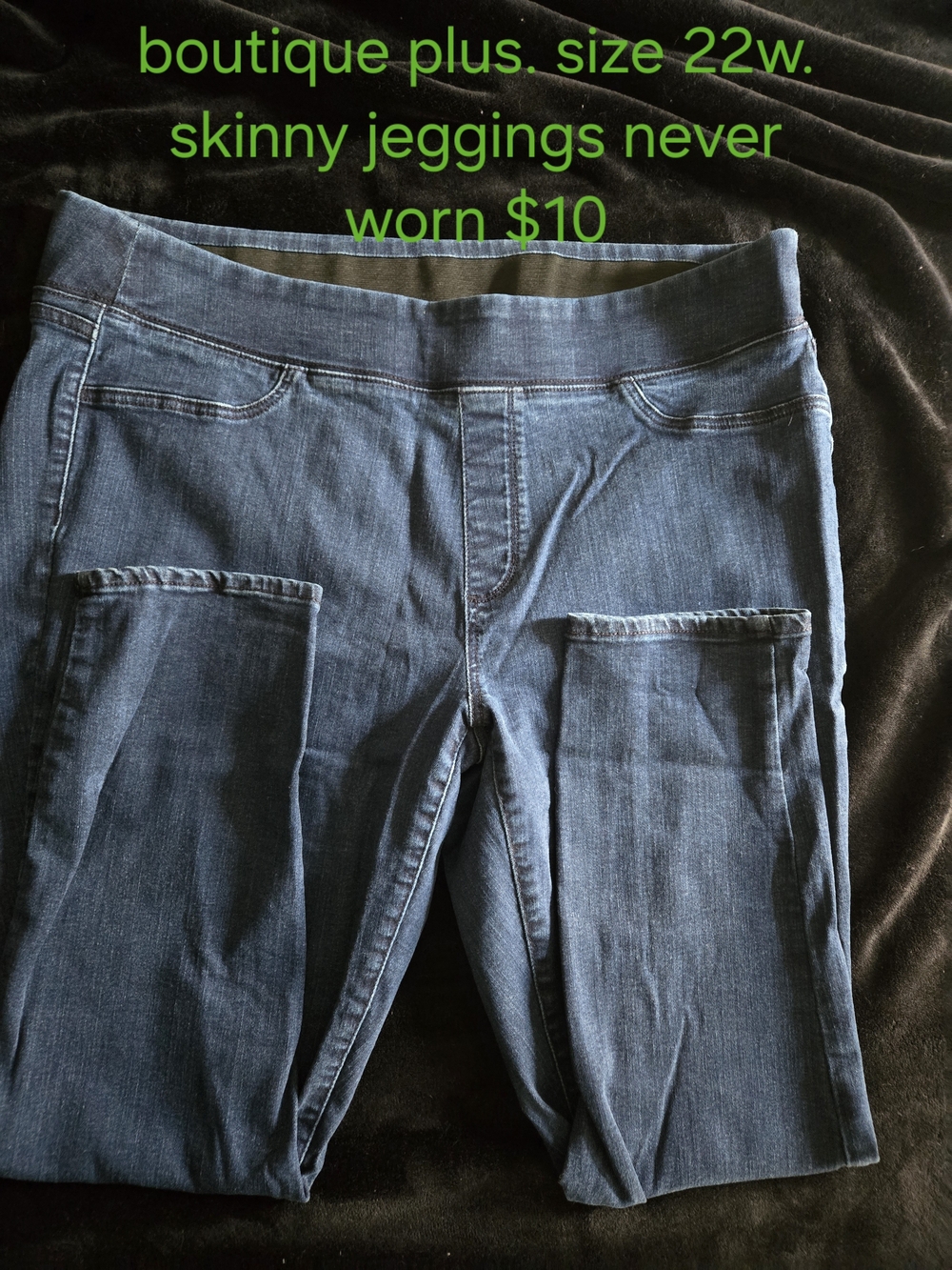 Women's Dark Blue Skinny Jeggings - Size 22W